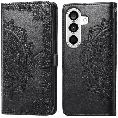 IMOSHION Etui de t&eacute;lephone Mandala pour Samsung Galaxy S26 - Noir