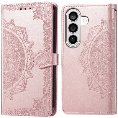 IMOSHION Etui de t&eacute;lephone Mandala pour Samsung Galaxy S26 - Rose Gold
