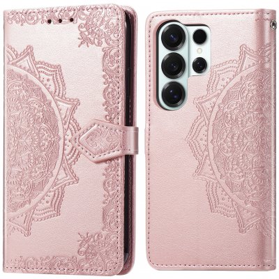 IMOSHION Etui de t&eacute;lephone Mandala pour Samsung Galaxy S26 Ultra - Rose Gold