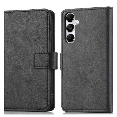 IMOSHION Etui de t&eacute;lephone portefeuille de luxe pour Samsung Galaxy A17 (5G) / (4G) - Noir