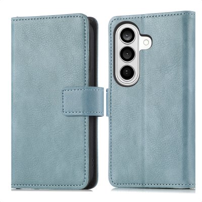 IMOSHION Etui de t&eacute;lephone portefeuille de luxe pour Samsung Galaxy A27 (5G) - Bleu clair