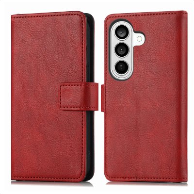 IMOSHION Etui de t&eacute;lephone portefeuille de luxe pour Samsung Galaxy A27 (5G) - Bordeaux