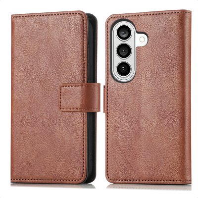 IMOSHION Etui de t&eacute;lephone portefeuille de luxe pour Samsung Galaxy A27 (5G) - Marron