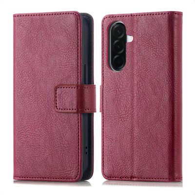 IMOSHION Etui de t&eacute;lephone portefeuille de luxe pour Samsung Galaxy A37 (5G) - Bordeaux