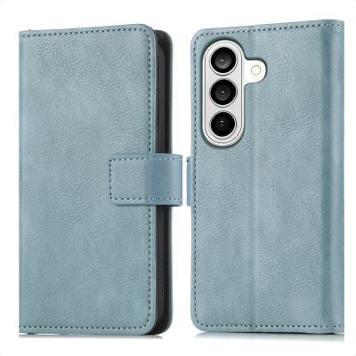 IMOSHION Etui de t&eacute;lephone portefeuille de luxe pour Samsung Galaxy S26 - Bleu clair