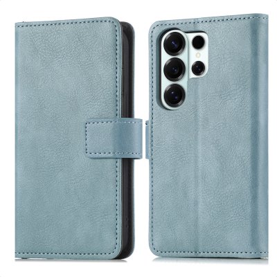 IMOSHION Etui de t&eacute;lephone portefeuille de luxe pour Samsung Galaxy S26 Ultra - Bleu clair