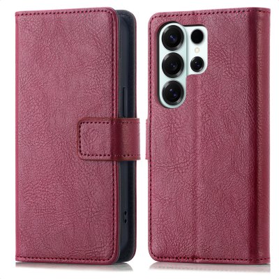 IMOSHION Etui de t&eacute;lephone portefeuille de luxe pour Samsung Galaxy S26 Ultra - Bordeaux