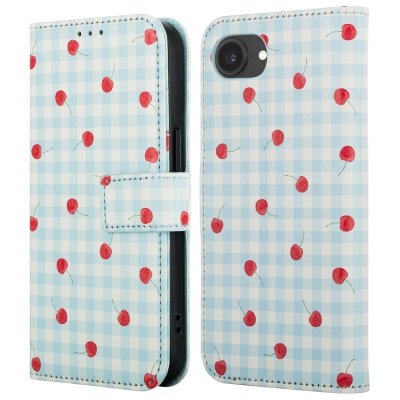 IMOSHION Etui de t&eacute;lephone portefeuille Design pour iPhone 17e / 16e - Cherry Check