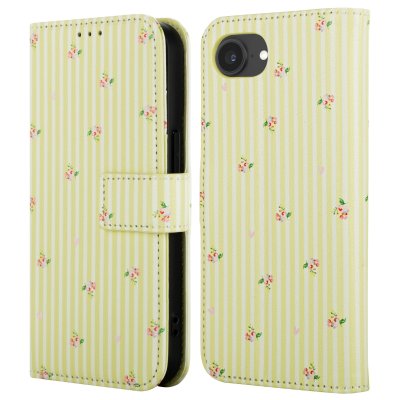 IMOSHION Etui de t&eacute;lephone portefeuille Design pour iPhone 17e / 16e - Garden Stripes