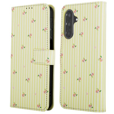 IMOSHION Etui de t&eacute;lephone portefeuille Design pour Samsung Galaxy A17 (5G) / (4G) - Garden Stripes