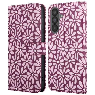 IMOSHION Etui de t&eacute;lephone portefeuille Design pour Samsung Galaxy A37 (5G) - Bloom Love Blush