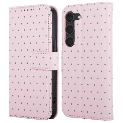 IMOSHION Etui de t&eacute;lephone portefeuille Design pour Samsung Galaxy S23 - Happy Dots