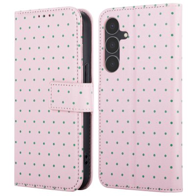 IMOSHION Etui de t&eacute;lephone portefeuille Design pour Samsung Galaxy S25 FE - Happy Dots