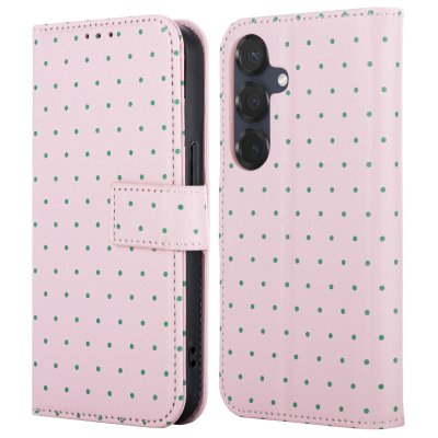 IMOSHION Etui de t&eacute;lephone portefeuille Design pour Samsung Galaxy S25 - Happy Dots