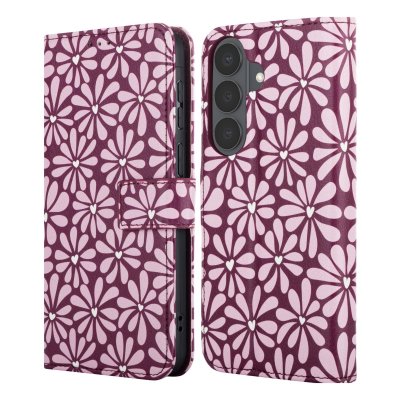 IMOSHION Etui de t&eacute;lephone portefeuille Design pour Samsung Galaxy S26 - Bloom Love Blush