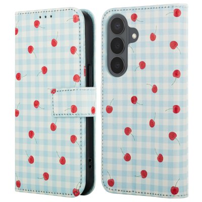 IMOSHION Etui de t&eacute;lephone portefeuille Design pour Samsung Galaxy S26 - Cherry Check