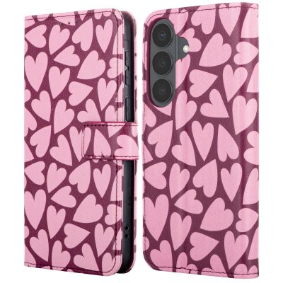 IMOSHION Etui de t&eacute;lephone portefeuille Design pour Samsung Galaxy S26 - Hearty Blush