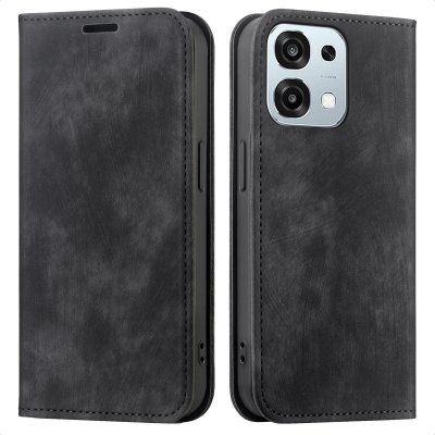 IMOSHION Etui de t&eacute;l&eacute;phone portefeuille Slim pour Oppo A6 Pro (5G) - Noir