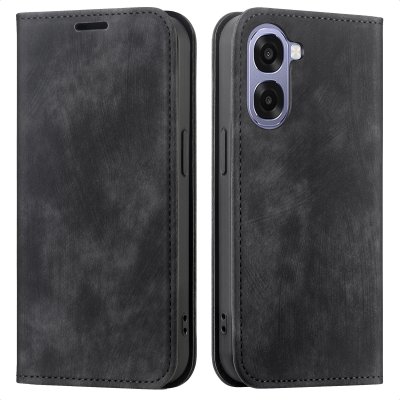 IMOSHION Etui de t&eacute;l&eacute;phone portefeuille Slim pour Oppo A6x (4G/5G) - Noir