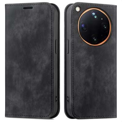 IMOSHION Etui de t&eacute;l&eacute;phone portefeuille Slim pour Oppo Find X9 Ultra - Noir