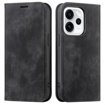 IMOSHION Etui de t&eacute;l&eacute;phone portefeuille Slim pour Oppo Reno15 F (5G) - Noir