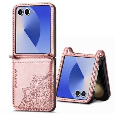 IMOSHION Etui de t&eacute;l&eacute;phone Samsung Galaxy Z Flip 7 Rose Gold 