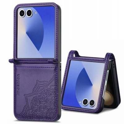 IMOSHION Etui de t&eacute;l&eacute;phone Samsung Galaxy Z Flip 7 Violet 