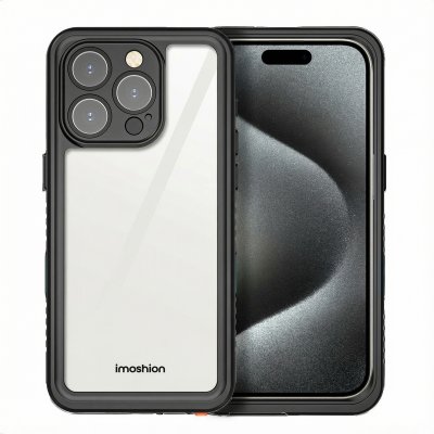 IMOSHION Etui &eacute;tanche 360 pour iPhone 16 Pro Max - Noir
