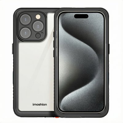 IMOSHION Etui &eacute;tanche 360 pour iPhone 16 Pro - Noir