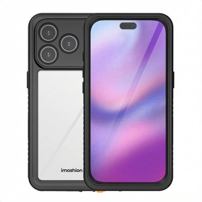 IMOSHION Etui &eacute;tanche 360 pour iPhone 17 Pro - Noir