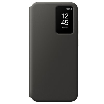 SAMSUNG Etui Folio Clear View Cover avec porte-carte pour  Galaxy S24 FE Noir 