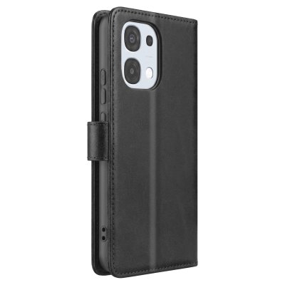 AVIZAR Etui Folio Oppo A6 Pro Classique Fonction Support Noir
