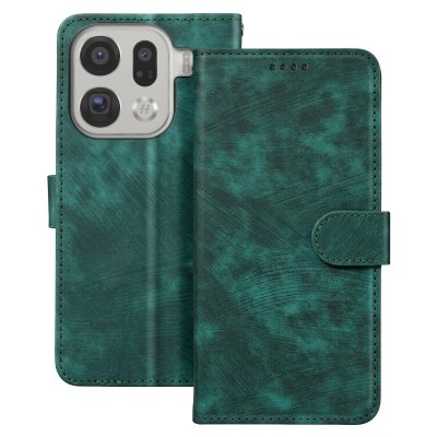 AVIZAR Etui Folio Oppo Find X9 Pro Classique Porte-cartes Support Vert