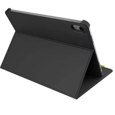 GECKO COVERS Etui Folio pour iPad Air 11 Recycl&eacute; El&eacute;gant et Durable S&eacute;rie Cactus Noir