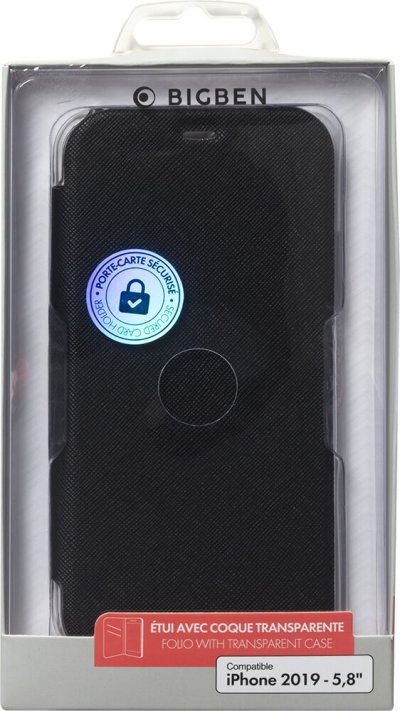 BIGBEN CONNECTED Etui folio pour iPhone 11 Pro - CRYSTALIP1958 - Noir 