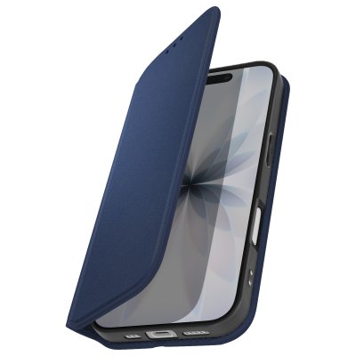 AVIZAR Etui Folio pour iPhone 17 avec Porte-cartes et Fonction Support Bleu nuit