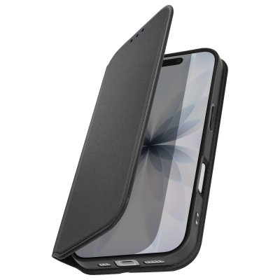 AVIZAR Etui Folio pour iPhone 17 avec Porte-cartes et Fonction Support Noir