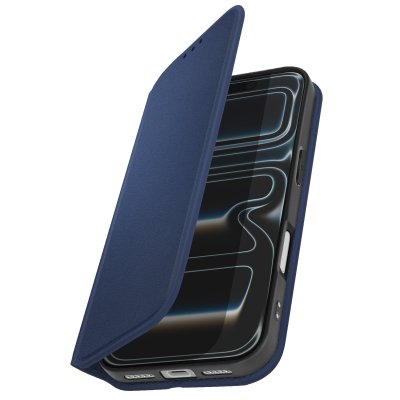 AVIZAR Etui Folio pour iPhone 17 Pro Max avec Porte-cartes et Fonction Support Bleu nuit
