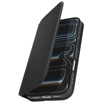 AVIZAR Etui Folio pour iPhone 17 Pro Max avec Porte-cartes et Fonction Support Noir