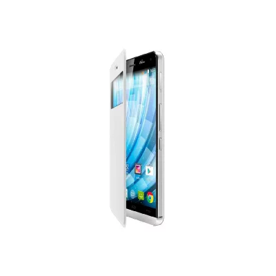WIKO Etui Folio Stand  blanc pour  Getaway