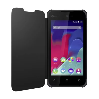 WIKO Etui Folio  Back Cover pour Sunset 2 Noir