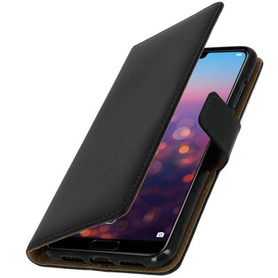 AVIZAR Etui Huawei P20 Pro Housse cuir portefeuille clapet coque silicone noir