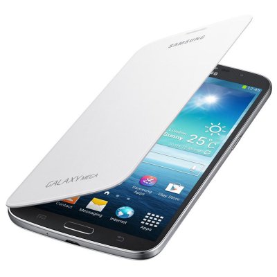 SAMSUNG Etui Livre  Ef- Fi920bw Blanc Pour Galaxy Mega