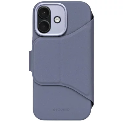DECODED Etui MagSafe pour iPhone 17 en Silicone Textur&eacute; Antid&eacute;rapant S&eacute;rie Forever Bleu