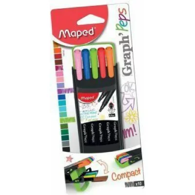 GENERIQUE Etui pliable 10 Feutres couleurs Maped