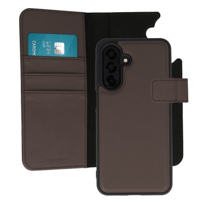 IMOSHION Etui portefeuille 2-en-1 amovible Samsung Galaxy A26 Qi2 Similicuir Marron