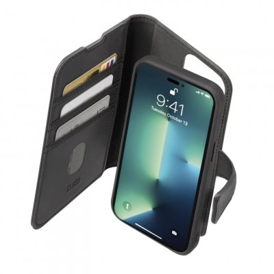 SBS Etui portefeuille avec coque amovible pour iPhone 14 Pro-
