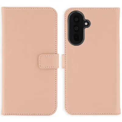 SELENCIA Etui portefeuille en cuir v&eacute;ritable pour Samsung Galaxy A37 (5G) - Rose clair