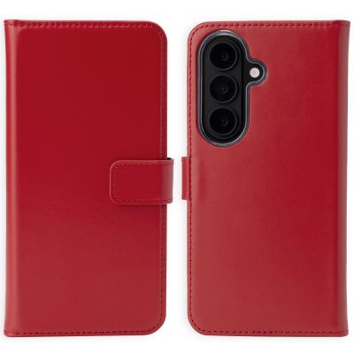 SELENCIA Etui portefeuille en cuir v&eacute;ritable pour Samsung Galaxy S26 - Rouge