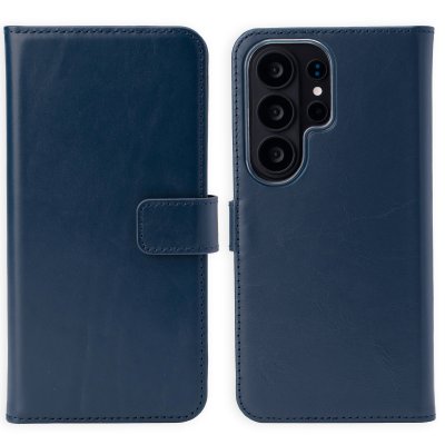 SELENCIA Etui portefeuille en cuir v&eacute;ritable pour Samsung Galaxy S26 Ultra - Bleu fonc&eacute;